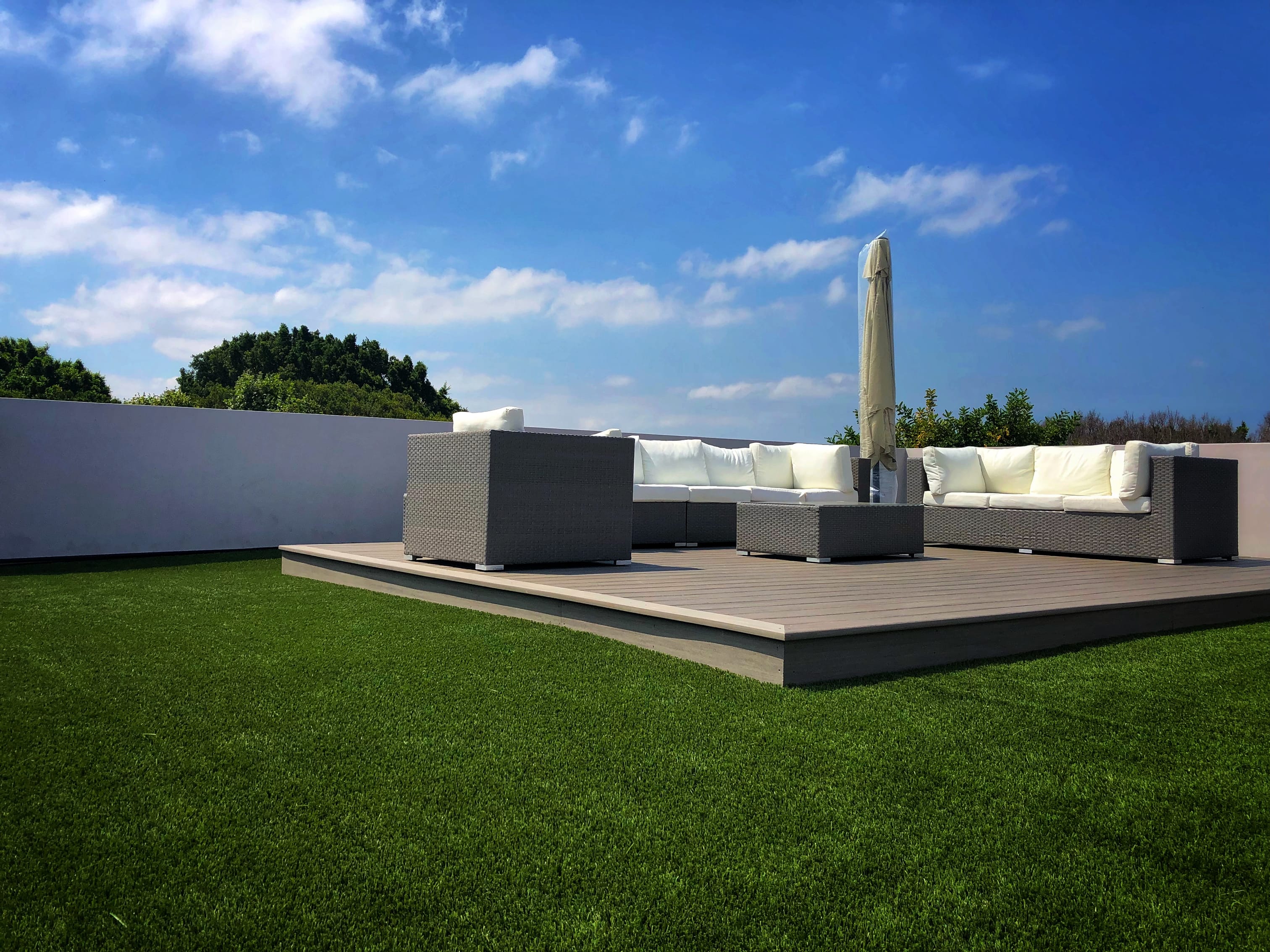 Rooftop patios and balconies artificial grass project gallery